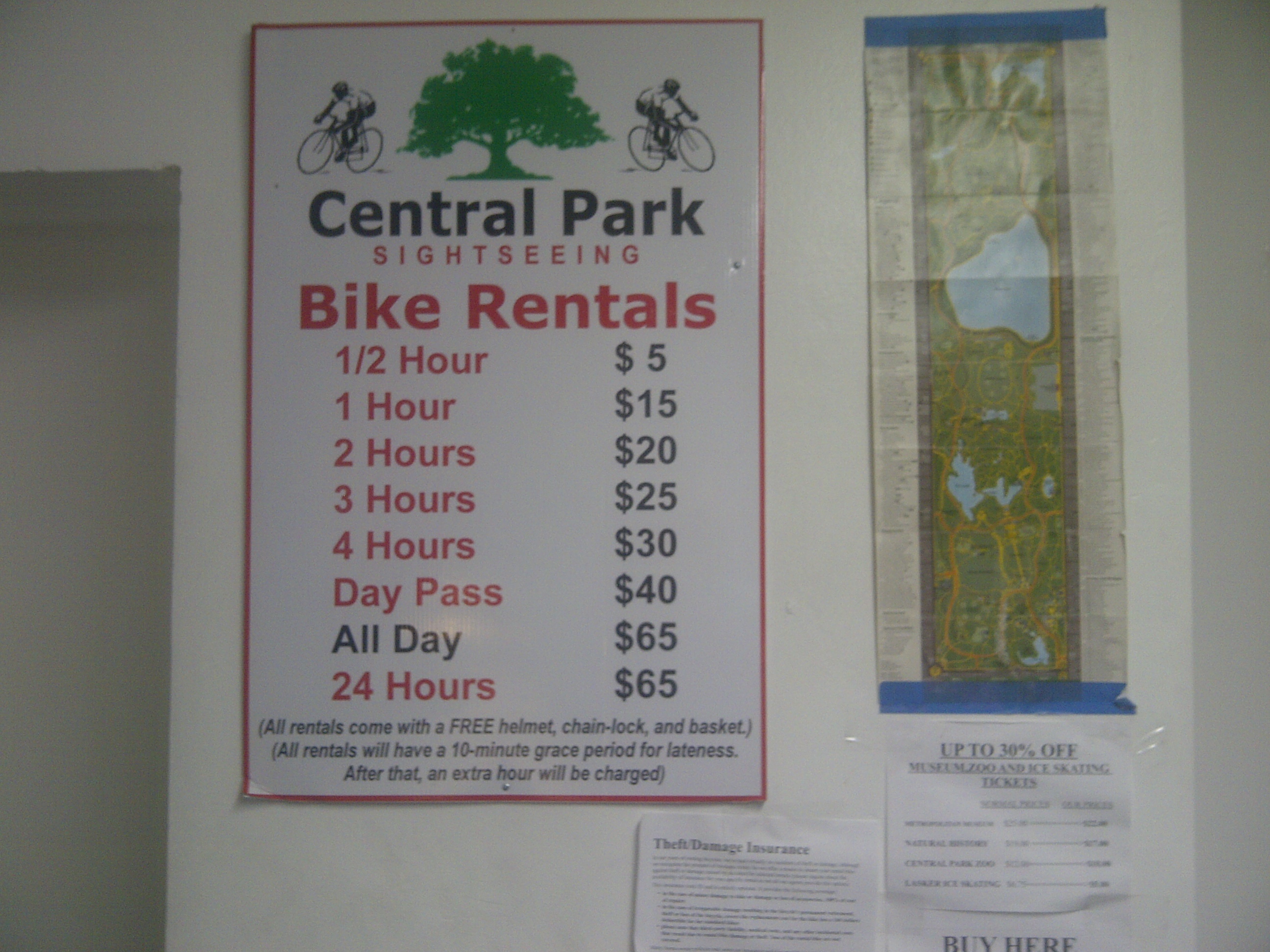 Central Park Bicycle Hire